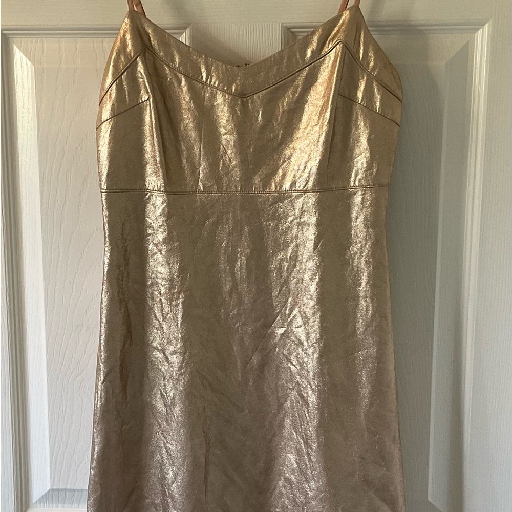 Forever 21 Strapless Gold Mini-dress OR top